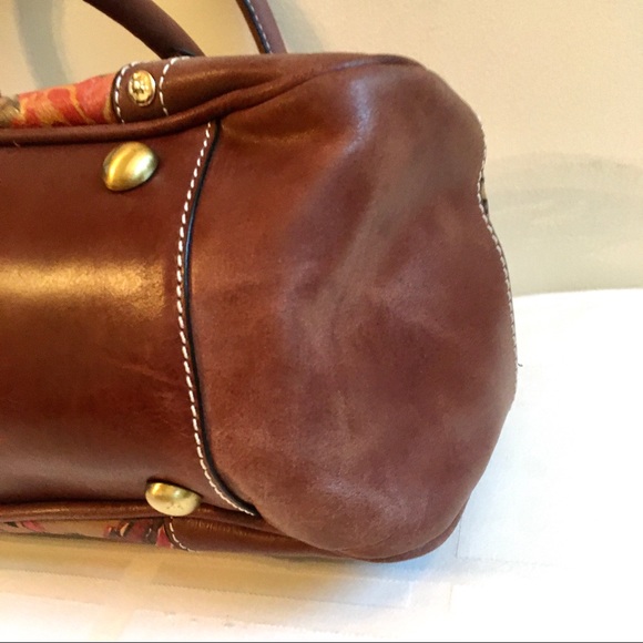 Firenze Bella Purse Floral 100% Genuine Leather 🍂 - Picture 11 of 16